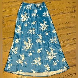 Reformation Long, Silk Skirt